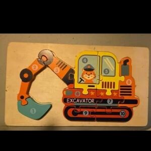 Colorful Magnetic Excavator Puzzle